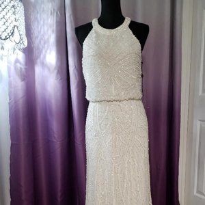 Adrianna Papell Glamorous Sequined Gown